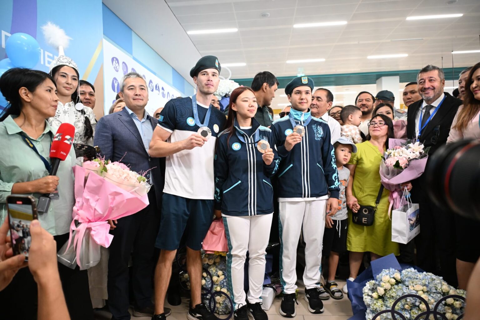 Олимпиадада жүлде алған мергендер Алматыға келді