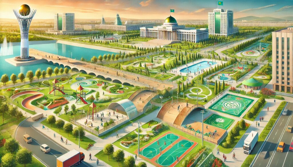 Астанада 170 қоғамдық кеңістік пен аула абаттандырылды Болашақ Астана