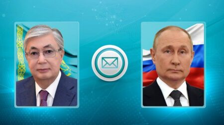 Қасым-Жомарт Тоқаев Владимир Путинді Қазақстан-Ресей мемлекеттік шекарасы туралы шарттың қабылданғанына 20 жыл толуымен құттықтады