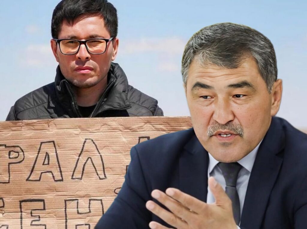 «Жаңбыр адам» деп танылған Алтай Айнабек министрмен кездескен