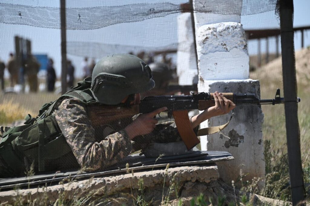 Түркістан облысында «Арыс-2025» тактикалық оқу-жаттығу жиынының қорытынды кезеңі өтті