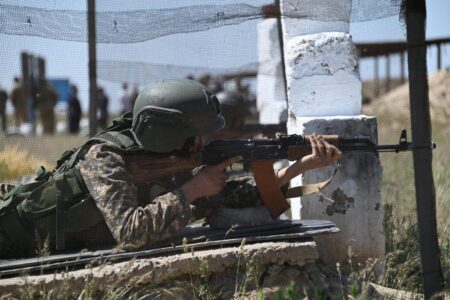 Түркістан облысында «Арыс-2025» тактикалық оқу-жаттығу жиынының қорытынды кезеңі өтті