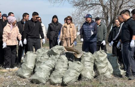 Алматы облысының ТЖД қызметкерлері «Таза Қазақстан» республикалық экологиялық акциясын қолдады
