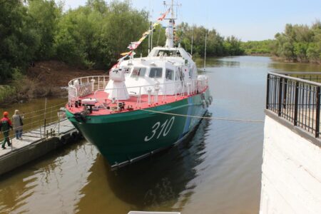 Оралда «Семей» күзет кемесін іске қосу рәсімі өтті