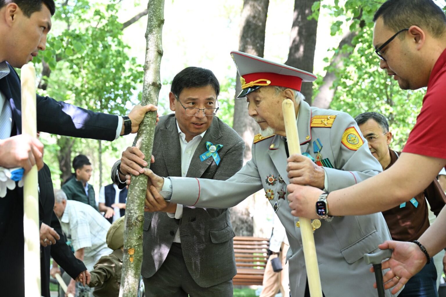 Алматыда Ұлы Отан соғысы ардагерлеріне арналған 8 аллея ашылды