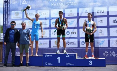 Бурабайдағы халықаралық триатлон жарысында спортшылармыз оқ бойы озық болды