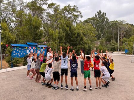 Түркістан облысында алғаш рет модульді лагерь ашылды