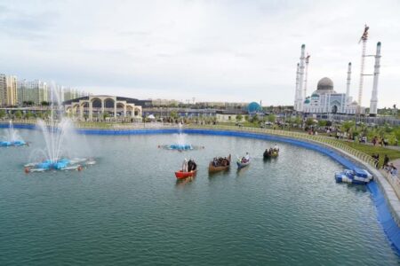 Түркістан қаласы жасанды көлі бар тағы бір саябақпен толықты