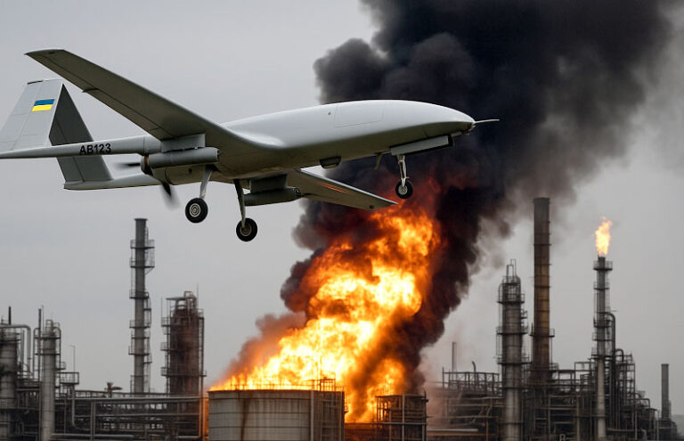 Украинаның мұнай зауыттарына жасаған шабуылы Кремльді ресурстарын қайта бөлуге мәжбүрлеуде Дрон Укриана соғыс