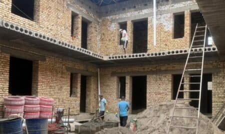 Сарыағашта колледж студенттеріне арналған 101 орындық жаңа жатақхана бой көтеруде жатақхана құрылысы