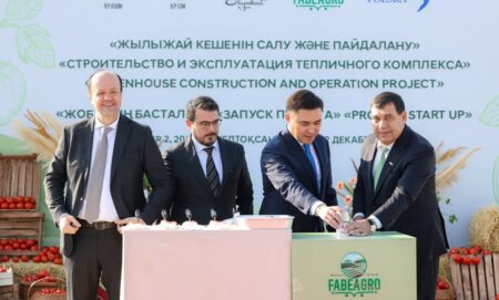 Шымкентте 144 гектарлық жылыжай кешені салына бастады Шымкент