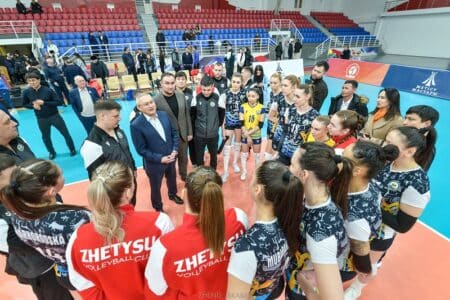 Волейболдан «Жетісу» әйелдер командасы ұлттық лигада көш бастап келеді