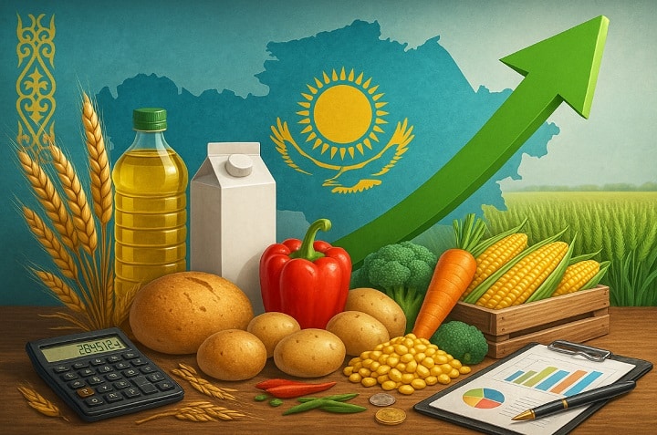 Азық-түлік өндірісінде тұрақты өсім байқалады Азық Продукт Сүт Картоп
