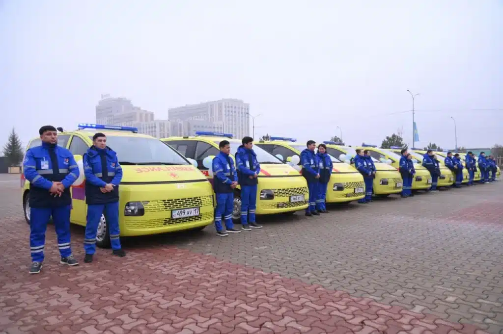 Шымкенттегі жедел жәрдем қызметіне 30 көлік табысталды shymkentte-zhedel-zhaerdem