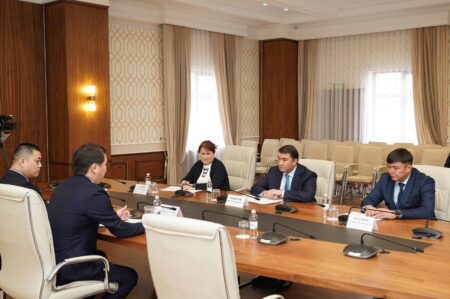 Түркістанда 8 мың гектарға жуық ағаш отырғызу барысы қаралды Түркістан әкімдігі мен Қазатомөндіріс кездесуі