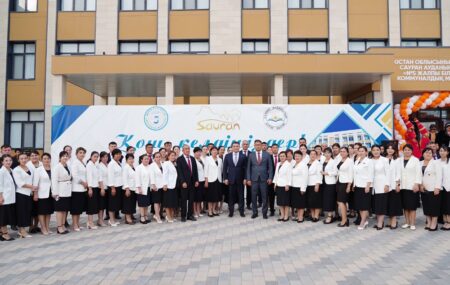 «Келешек мектептері» жобасы бойынша тағы бір білім ордасы іске қосылды Түркістан мектеп ашылды