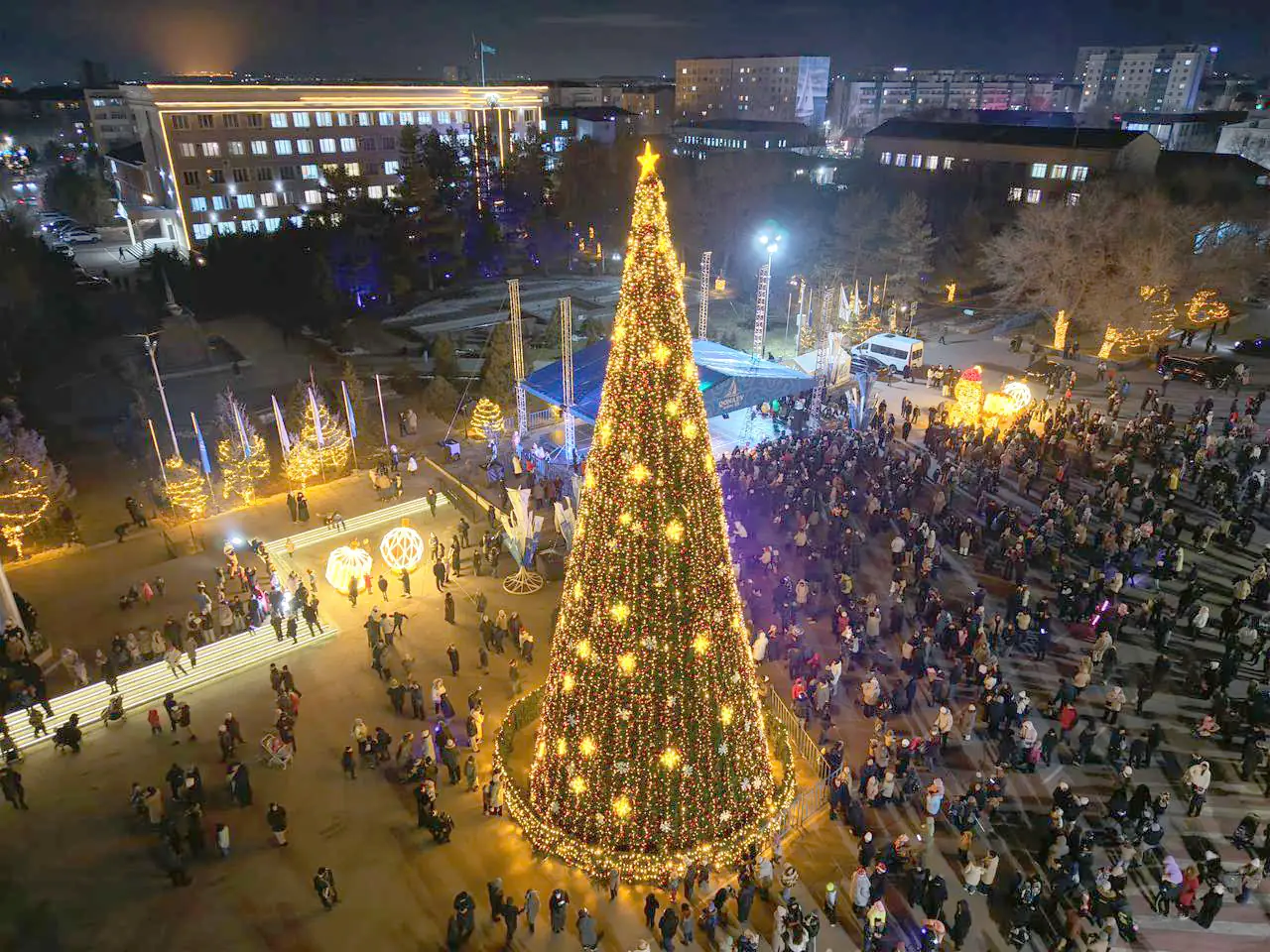 Қонаев қаласы Жаңа жыл шырша 