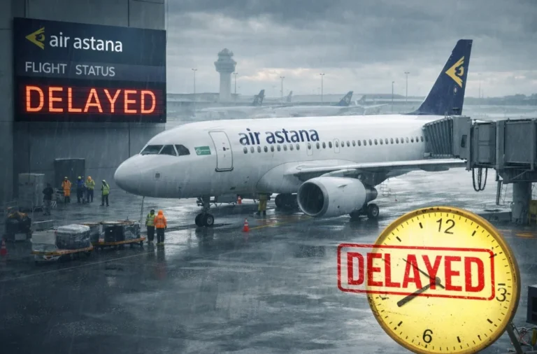 Air Astana кешігу