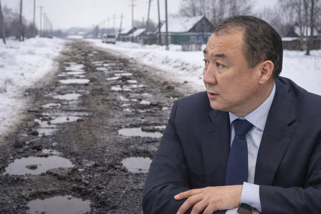 Сауранбаевтың ноу-хауы: Үкімет ауылға асфальт төсеуден бас тартпақшы Үкімет ауылға апаратын асфальт жолдардан