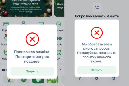 Halyk Bank қосымшасы істемей қалды: банк шұғыл түсініктеме берді Халық банк қосымшасы
