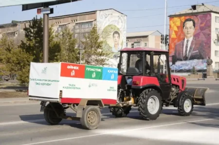 «ECO KERUEN» жолға шықты: Жетісуда экология үшін жаңа қозғалыс басталды тазалық трактор