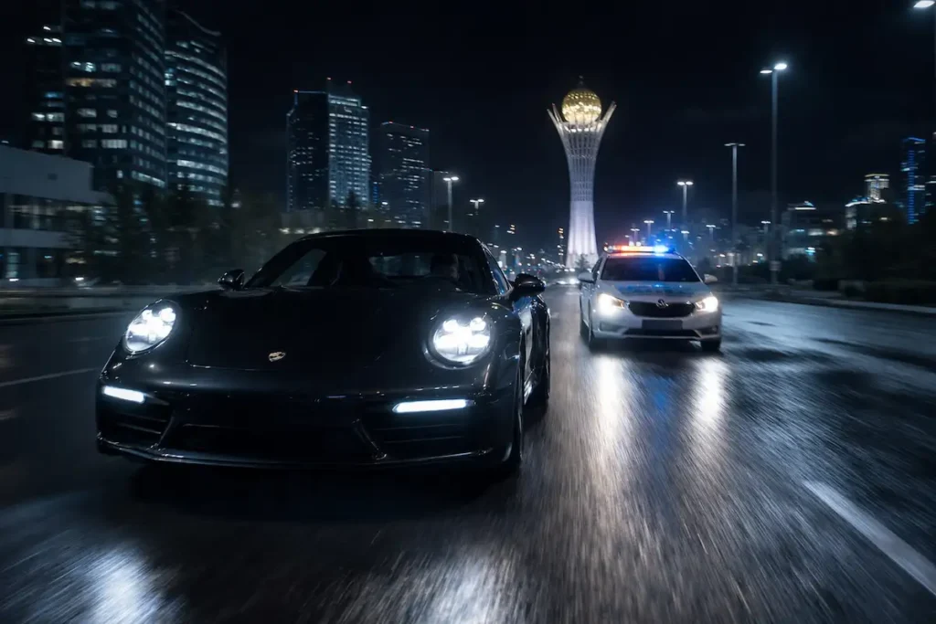 Астанада 133 км/сағ жылдамдықпен ұшқан Porsche жүргізушісіне үкім шықты Астана порше