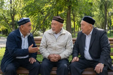 Қартаю деген – әлсіреу емес, ақылдың тереңдеуі қарттар сөйлесіп отыр