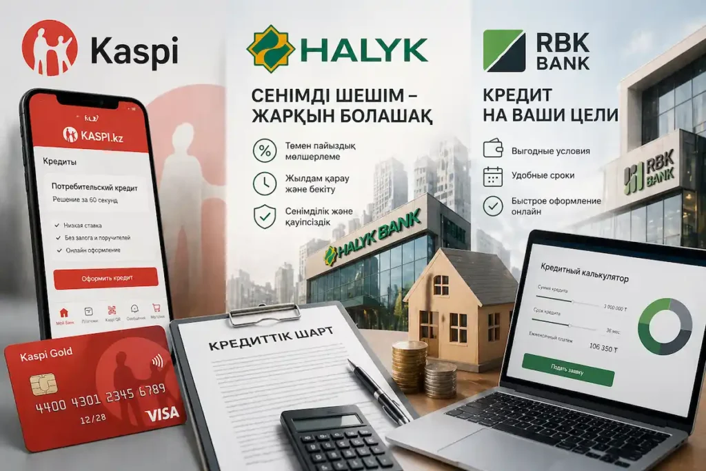 Где дешевле взять миллион? Сравнение реальной стоимости займов в Kaspi, Halyk и RBK кредиты в казахстане