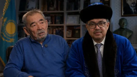 Тедрос Гебрейесус запел по-казахски