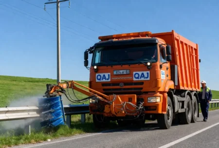 Түркістандағы жолдар жаңаруда: 678 шақырым трасса бақылауда жолды жуу