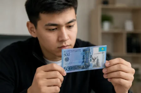 500 теңге банкнота жалған купюраға қарсы жаңа белгі алды 500 теңге