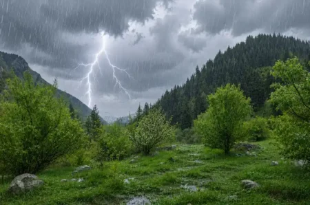 ауа райы жаңбыр найзағай