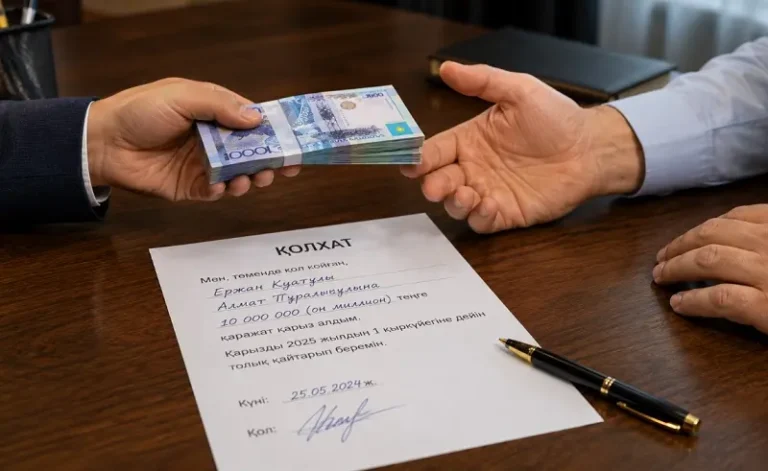 Қарызға ақшаны беру оңай, қайтару қиын: Қолхат қорғанға айналады Қолхат расписка