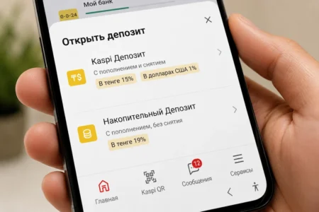 Депозит дәурені бәсеңдей бастады. Kaspi мөлшерлемені күрт төмендетті Kaspi депозиті
