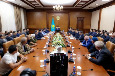 Шымкентте экологиялық ахуал талқыланып, кәсіпорындарды тексеретін арнайы комиссия құрылатын болды Шымкентте экологиялық ахуал талқыланып, кәсіпорындарды тексеретін арнайы комиссия құрылатын болды тақырыбы бойынша иллюстрациялық сурет