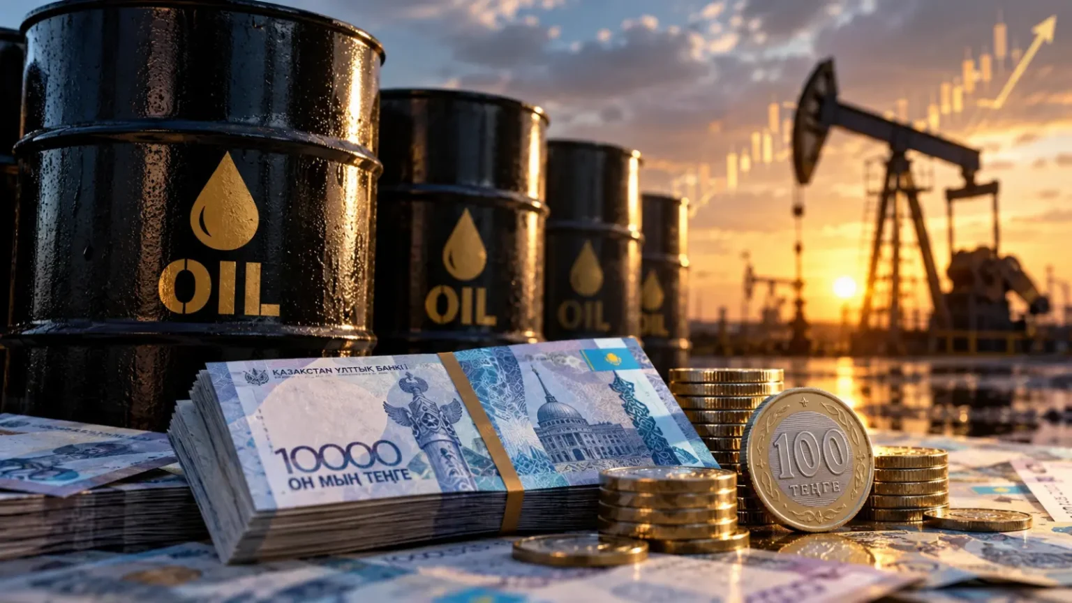 Нефть пробила $106: что взлет котировок принесет экономике и тенге Нефть пробила $106: что взлет котировок принесет экономике и тенге — иллюстративное фото к материалу Ertenmedia.kz