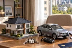 пәтер мен көлік