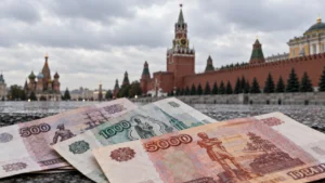 Ресей Қазақстанға қолма-қол рубль әкетуге қатаң шектеу енгізді тақырыбы бойынша иллюстрациялық сурет