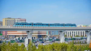 Астанада LRT құрылысының екінші кезеңі қалай жүріп жатыр? тақырыбы бойынша иллюстрациялық сурет