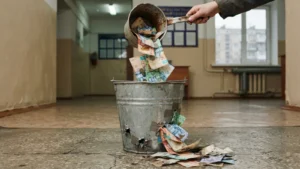 Дырявое ведро: почему коррупция превратилась в привычную культуру? тақырыбы бойынша иллюстрациялық сурет