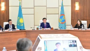 Ерлан Қошанов қоғамдық кеңестер өкілдерімен кездесу өткізді тақырыбы бойынша иллюстрациялық сурет