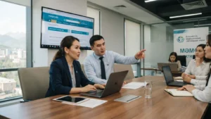 Медициналық сақтандыру қоры еңбек ұжымдары үшін жаңа сервис іске қосты тақырыбы бойынша иллюстрациялық сурет