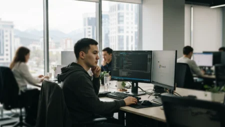 Microsoft 60 мың қызметкеріне өз еркімен жұмыстан кетуді ұсынды Microsoft 60 мың қызметкеріне өз еркімен жұмыстан кетуді ұсынды тақырыбы бойынша иллюстрациялық сурет