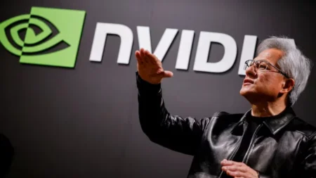 Nvidia жасанды интеллект саласының бейресми орталық банкіне айналып келеді Nvidia жасанды интеллект саласының бейресми орталық банкіне айналып келеді тақырыбы бойынша иллюстрациялық сурет