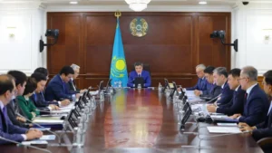 Олжас Бектенов халықаралық қаржы ұйымдарымен ынтымақтастық жөнінде кеңес өткізді тақырыбы бойынша иллюстрациялық сурет