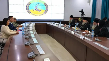 Павлодар облысына әулие Спиридонның қасиетті жәдігері жеткізілді Павлодар облысына әулие Спиридонның қасиетті жәдігері жеткізілді тақырыбы бойынша иллюстрациялық сурет