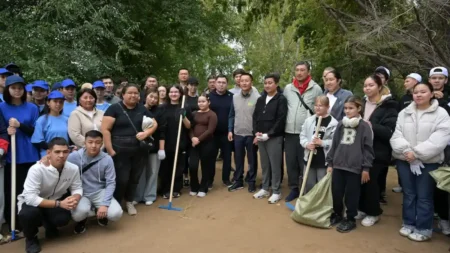 Павлодар облысында Таза Қазақстан акциясы аясында мыңдаған ағаш отырғызылды тақырыбы бойынша иллюстрациялық сурет