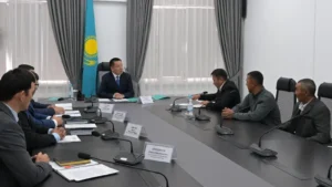 Павлодар облысының әкімі тұрғындарды жеке мәселелері бойынша қабылдады тақырыбы бойынша иллюстрациялық сурет