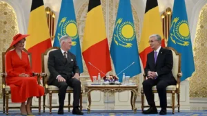 Қасым-Жомарт Тоқаев Бельгия Королі Филипппен шағын құрамда келіссөз жүргізді тақырыбы бойынша иллюстрациялық сурет