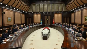 Қазақстан мен Түркия президенттері кеңейтілген құрамда келіссөз жүргізді тақырыбы бойынша иллюстрациялық сурет
